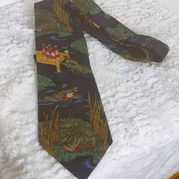 Tabasco Brand Alligator Neck Tie - Picture 1 of 4